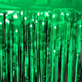 Green 30" Metallic Fringe